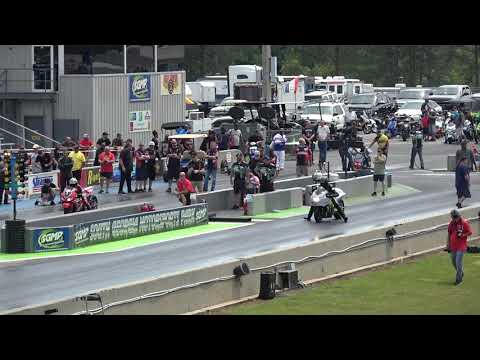 Pro Street Racer Frankie Stotz runs the Quickest Pass in Eliminations with a 6.669