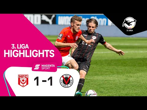 Hallescher FC - FC Viktoria Köln | Highlights 3. Liga 21/22
