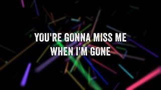 Simple Plan - When I&#39;m Gone (Lyric Video)