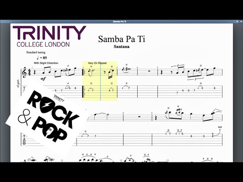 Samba Pa Ti Trinity Grade 6 Guitar