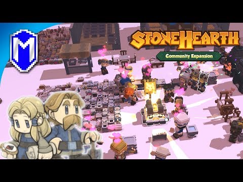 Settlement Established, Hearth Upgrade Glory Done - Let's Play Stonehearth ACE Mod Gameplay Ep 12