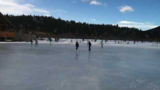 preview picture of video 'Evergreen Lake Pond Hockey Opening Day'
