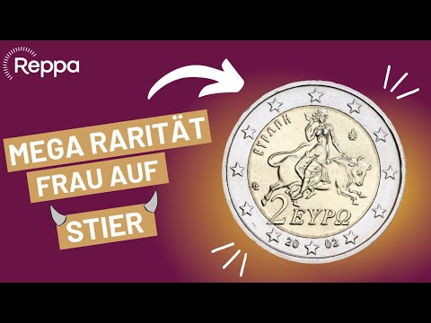2 euro coin featuring a woman on a bull - A rare find in the change? What's it really worth?