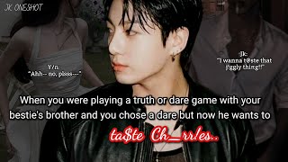 Download lagu Jungkook ff When you were playing a truth or dare game with your best friend's brother but you.. mp3