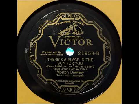 Morton Downey - There's a Place in the Sun for You (1929)