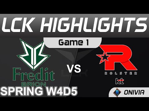 BRO vs KT Highlights Game 1 LCK Spring Season 2022 W4D5 Fredit BRION vs KT Rolster by Onivia