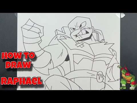 How To Draw Raphael | Rise of the Teenage Mutant Ninja Turtles #drawing #tmnt