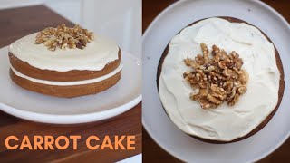 how to make carrot cake with plain flour