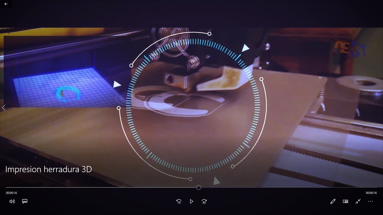 Impresión 3D Herradura.