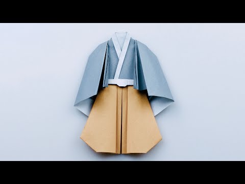 Origami Men's Kimomo (Samurai clothes) by PaperPh2