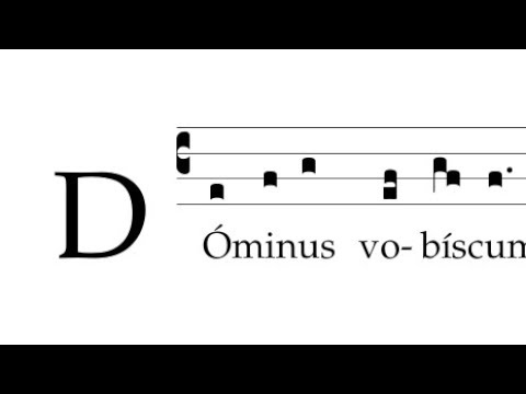 Ante praefationem - Tonus sollemnis