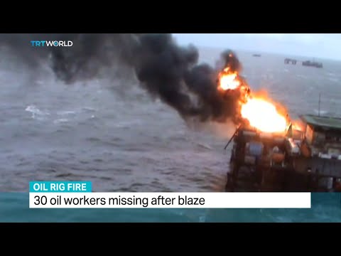 30 missing following oil rig fire in Azerbaijan