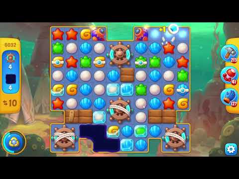 Fishdom 6032 Hard Level - 17 moves - NO BooSTERS