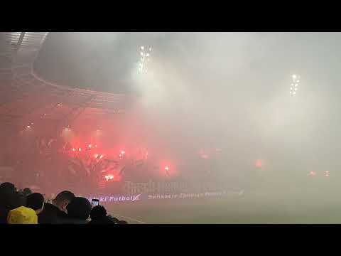 Motor Lublin - Legia Warszawa 2021 oprawa Gospodarzy