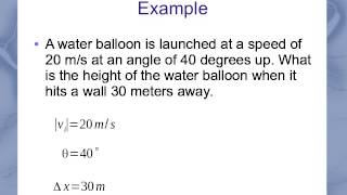 Projectile Motion Problem