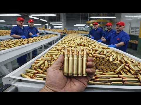How Millions of Bullets Are Made Daily Inside Ammunition Factory (full prosses) The Factory Tour