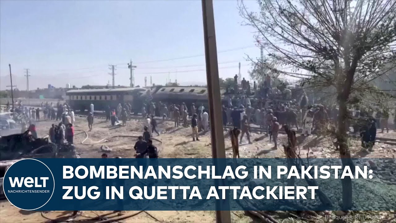 BOMBENANSCHLAG IN PAKISTAN: Zug in Quetta attackiert - mindestens 19 Menschen kommen ums Leben