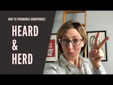 Part of a video titled How to Pronounce HEARD & HERD- American English ... - YouTube