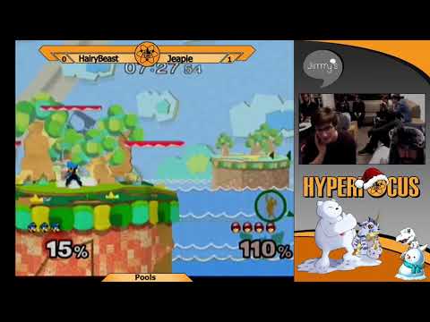 Hyperfocus January - Jeapie (Cpt. Falcon) Vs. HairyBeast (Luigi) Melee Pools
