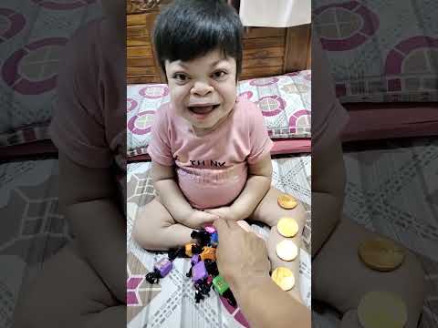 cute baby loves Gold Coins❤️Soft Choclates❤️WoW❤️