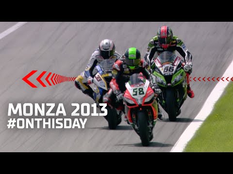 Melandri wins in CRAZY LAST LAP vs Sykes and Laverty | #OnThisDay in 2013 at Monza