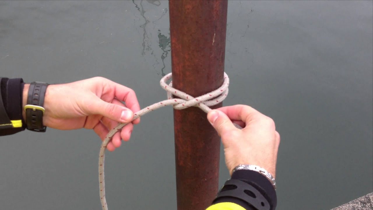 Nodo parlato - come si fa in modo semplice un nodo nautico molto diffuso.