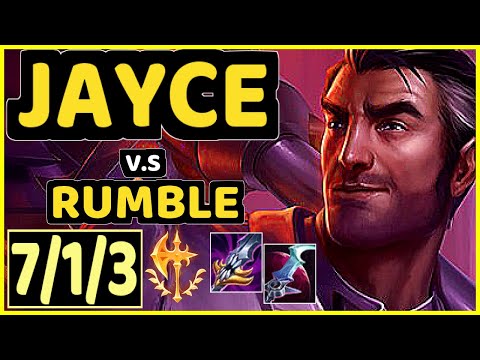 CANNA (JAYCE) vs RUMBLE - 7/1/3 KDA TOP CHALLENGER GAMEPLAY - KR