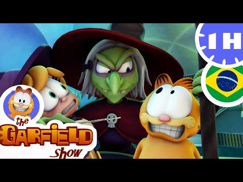 🙀Garfield contra a Bruxa Malvada!🧙 Compilação de episódios do Garfield