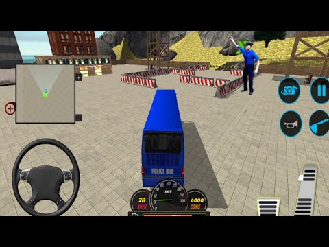 Us Police Bus Mountain Driving Simulator 🚌 - Crazy Bus  Driving -  Android ios  gameplay