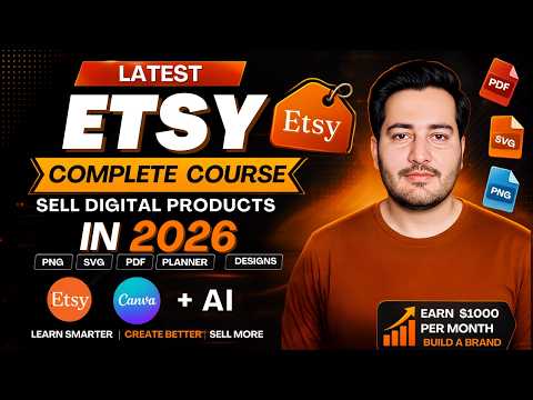 How to Make Etsy Account in Pakistan & Sell Digital Products | Complete Etsy Course 2026