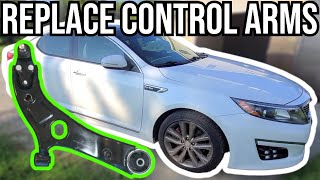 HOW TO REPLACE CONTROL ARMS ON KIA OPTIMA | HYUNDAI | 2.0L | 4 CYLINDER | DIY | FULL PROCESS