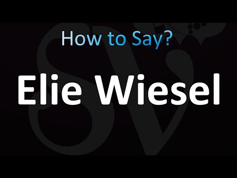 How to Pronounce Elie Wiesel (correctly!)