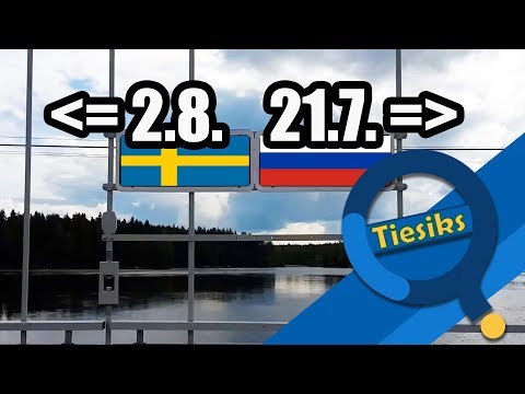 Raja, jolla aikaero oli 12 päivää // Border with the time difference of 12 days