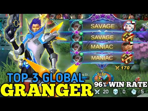 Granger Double Savage!! Wiped out Enemy - Top 3 Global Granger by LarK Zz. MLBB