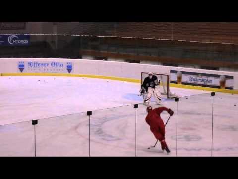 Martin Rabanser Practicing with Serie A2 Team HC Gherdeina 2