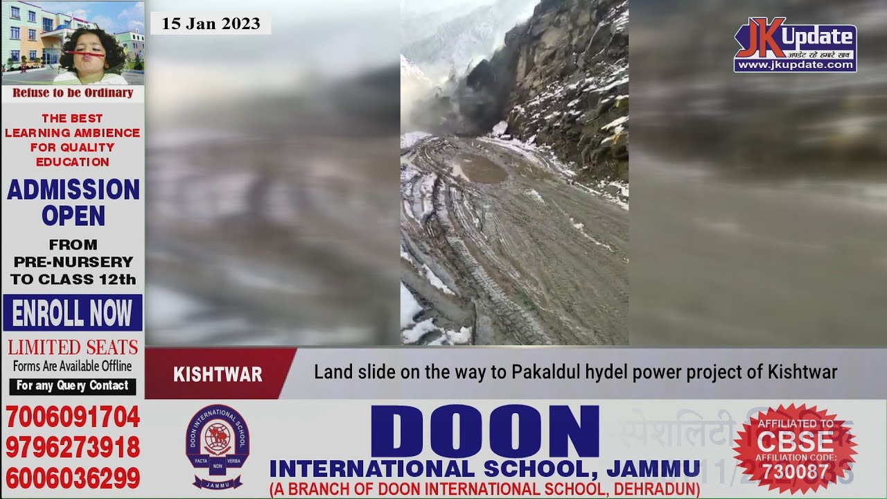 <h1 class=title>Land slide on the way to Pakaldul hydel power project of Kishtwar</h1>