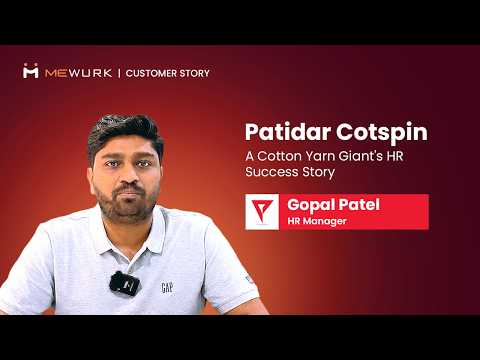 Cotton Yarn Giant Patidar Cotspin Chooses Mewurk HRMS - Testimonial