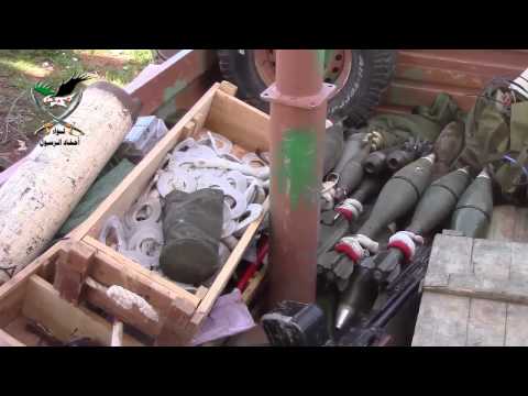 غنائم لواء أحفاد الرسول من تحرير مدينة بصرى الشام في ريف درعا