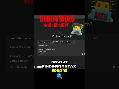 Debug MQL5 tradingbots with ChatGPT #trading #forex  #algotrading