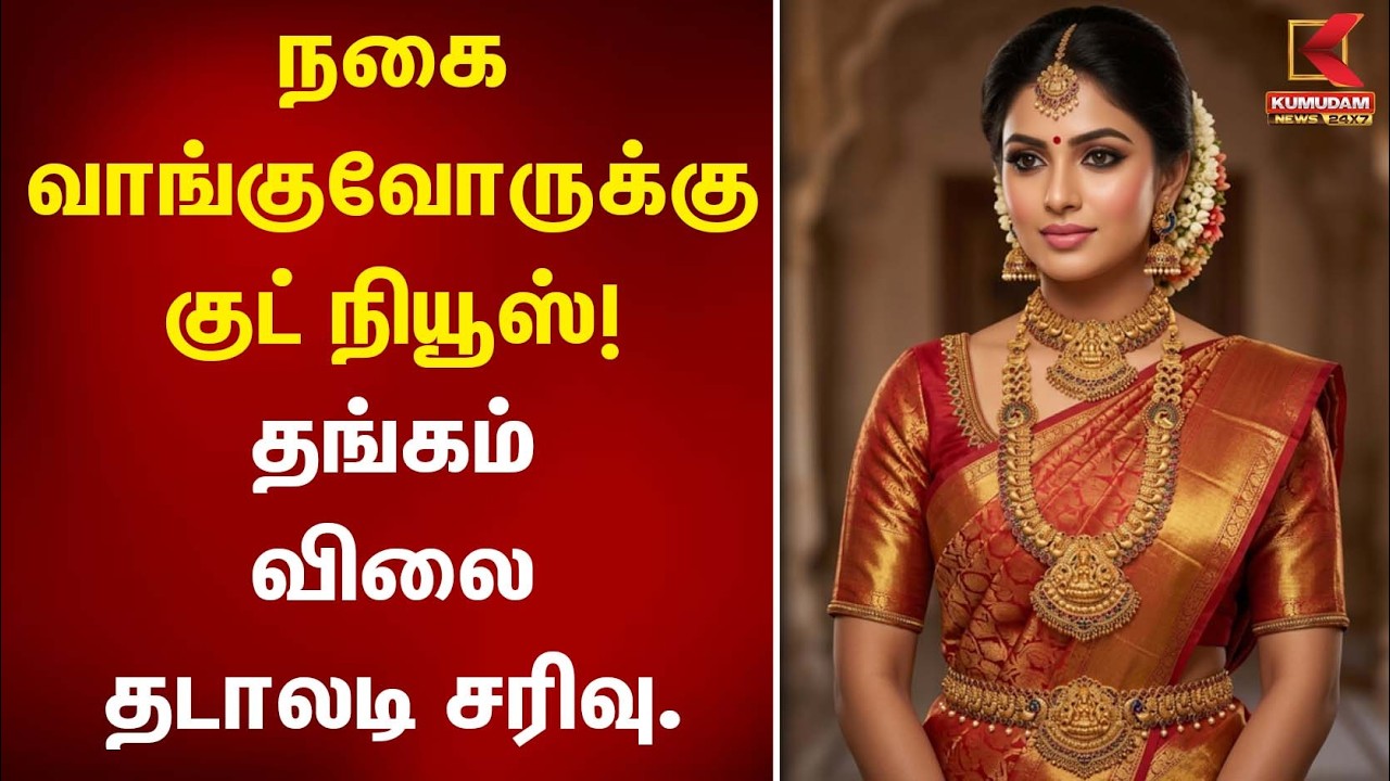 நகை வாங்குவோருக்கு குட் நியூஸ்! தங்கம் விலை தடாலடி சரிவு! | Today Gold Rate | Chennai Gold Rate
