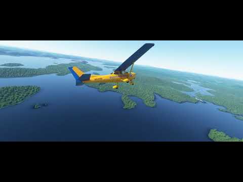 Bushtalk Radio C172  Quabbin Reservoir (MSFS 2020)