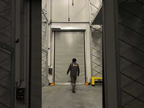 insulated cold storage room high-speed PVC roll-up door 