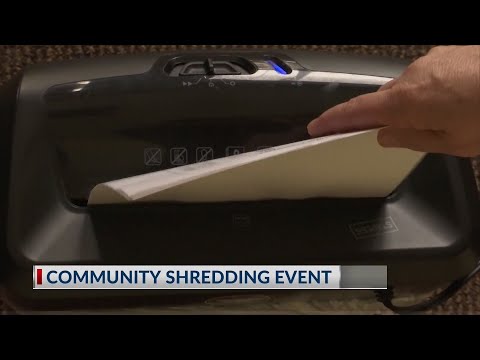 Community shredding event