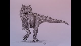How To Draw Carnotaurus from Jurassic World Fallen