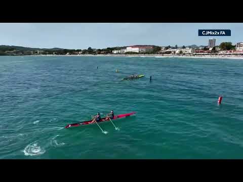 2023 European Rowing Coastal & Beach Sprint Champs - CJMix2x FA - Maria Lanciano Lucio Fugazzotto