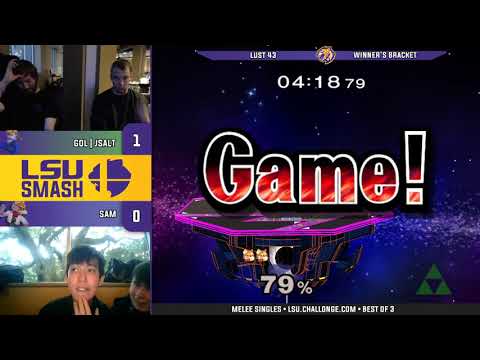 LUST 43 Melee Singles - Sam (Fox) vs GOL | JSalt (Sheik)