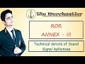 ROR ANNEX III IN HINDI FULL EXPLAINED