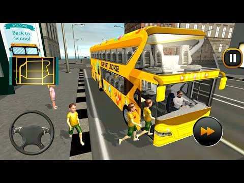 School Bus Driver Simulator 2018: City Fun Drive - Android Gameplay FHD