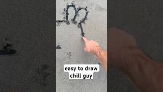 pov you’re just a chill guy on the beach.. (how to draw chill guy)  #chillguy #howtodraw