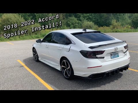 How To Install Duck Bill + Roof Spoiler On A Honda Accord 2018-2022